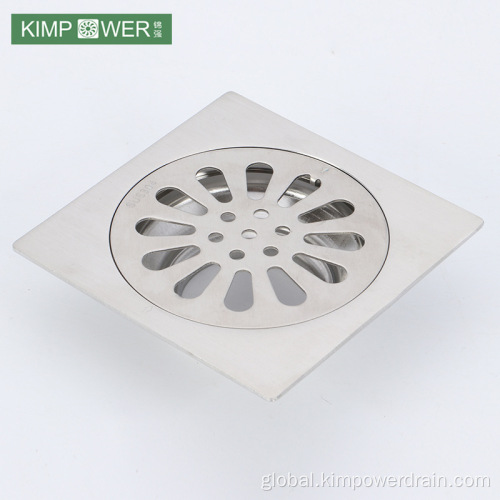 Square Washing Machine Floor Drain 4 inch kitchen balcony square shower drain Factory